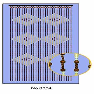 Wooden Door Curtain 8004